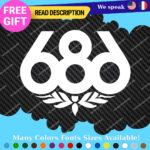 Fits 686 snowboard Decals Stickers Vinyl Pant Jacket Hoodie Ski Apparel 2 - Image 3