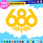 Fits 686 snowboard Decals Stickers Vinyl Pant Jacket Hoodie Ski Apparel 2 - Image 5