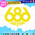 Fits 686 snowboard Decals Stickers Vinyl Pant Jacket Hoodie Ski Apparel 2 - Image 6