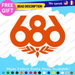 Fits 686 snowboard Decals Stickers Vinyl Pant Jacket Hoodie Ski Apparel 2 - Image 9