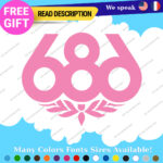 Fits 686 snowboard Decals Stickers Vinyl Pant Jacket Hoodie Ski Apparel 2 - Image 10