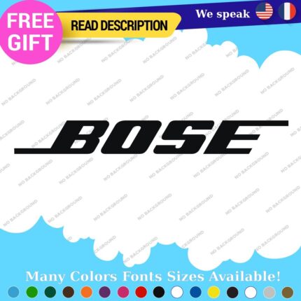 Fits Bose Decals Stickers Headphone Vinyl Speaker Audio Car Music Stereo Sound