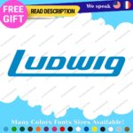 Fits Ludwig Decals Stickers Vinyl Cymbal Bass Drum Percusion Music USA Head Amp - Image 16
