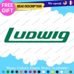 Fits Ludwig Decals Stickers Vinyl Cymbal Bass Drum Percusion Music USA Head Amp - Image 18