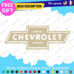 Fits White Chevrolet Decal Sticker Vinyl Chevy Vintage Old Bowtie SS Tailgate - Image 11