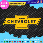 Fits White Chevrolet Decal Sticker Vinyl Chevy Vintage Old Bowtie SS Tailgate - Image 18