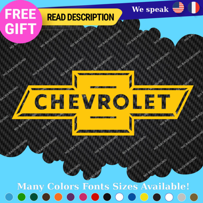 Fits White Chevrolet Decal Sticker Vinyl Chevy Vintage Old Bowtie SS Tailgate - Image 18