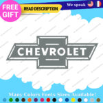 Fits White Chevrolet Decal Sticker Vinyl Chevy Vintage Old Bowtie SS Tailgate - Image 9