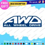 Fit All Wheel Drive Stickers Vinyl Decals Truck Car AWD 4X4 Pickup Bedside Tail - Image 12
