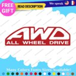 Fit All Wheel Drive Stickers Vinyl Decals Truck Car AWD 4X4 Pickup Bedside Tail - Image 6