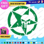 Fits Large Army Star Punisher Sticker Vinyl Decal US Military Truck Door Hood - Image 18