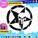 Fits Large Army Star Punisher Sticker Vinyl Decal US Military Truck Door Hood - Image 3