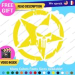 Fits Large Army Star Punisher Sticker Vinyl Decal US Military Truck Door Hood - Image 5