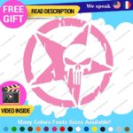 Fits Large Army Star Punisher Sticker Vinyl Decal US Military Truck Door Hood - Image 10