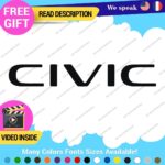 Fits Honda Civic Si SiR Decal Sticker Vinyl Side Hatch JDM Drift Tuning CRX - Image 14