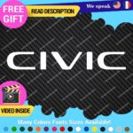 Fits Honda Civic Si SiR Decal Sticker Vinyl Side Hatch JDM Drift Tuning CRX - Image 15