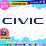 Fits Honda Civic Si SiR Decal Sticker Vinyl Side Hatch JDM Drift Tuning CRX - Image 5