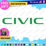 Fits Honda Civic Si SiR Decal Sticker Vinyl Side Hatch JDM Drift Tuning CRX - Image 10