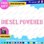Diesel Powered Decals Stickers Vinyl Fuel Gas Truck Only Inside Turbo JDM Tank - Image 10