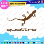 Fits Audi Quattro Decals Stickers Vinyl Door Sport Ring Racing Line S Car e-tron