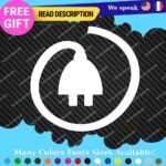 Fits Electric Vehicule Stickers Vinyl Decals Car 100% EV Hybrid Green Zero - Image 12