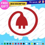 Fits Electric Vehicule Stickers Vinyl Decals Car 100% EV Hybrid Green Zero - Image 17