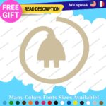 Fits Electric Vehicule Stickers Vinyl Decals Car 100% EV Hybrid Green Zero - Image 6