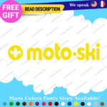 Fits MOTO-SKI Decal Sticker Vinyl Ski moto old snow Vintage Antique Snowmobile 2 - Image 24