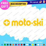 Fits MOTO-SKI Decal Sticker Vinyl Ski moto old snow Vintage Antique Snowmobile 2 - Image 9