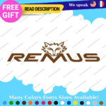 Fits Remus Exhaust Decal Stickers Vinyl Muffler Tip Pipe Tuning Kit Turbo Carbon - Image 11