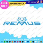 Fits Remus Exhaust Decal Stickers Vinyl Muffler Tip Pipe Tuning Kit Turbo Carbon - Image 12