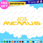 Fits Remus Exhaust Decal Stickers Vinyl Muffler Tip Pipe Tuning Kit Turbo Carbon - Image 13