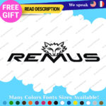 Fits Remus Exhaust Decal Stickers Vinyl Muffler Tip Pipe Tuning Kit Turbo Carbon - Image 4