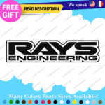 Fits Wheels Rays Engineering Stickers Vinyl Decal Volk Racing JDM Aluminium Club - Image 22