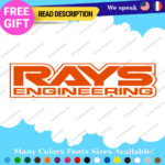 Fits Wheels Rays Engineering Stickers Vinyl Decal Volk Racing JDM Aluminium Club - Image 4