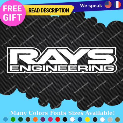 Fits Wheels Rays Engineering Stickers Vinyl Decal Volk Racing JDM Aluminium Club