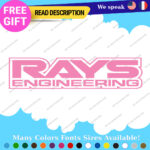 Fits Wheels Rays Engineering Stickers Vinyl Decal Volk Racing JDM Aluminium Club - Image 6