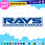 Fits Wheels Rays Engineering Stickers Vinyl Decal Volk Racing JDM Aluminium Club - Image 10