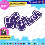 Flush Toilet Decal Sticker Vinyl Funny Tunning Turbo JDM Car Please Bathroom - Image 11