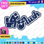 Flush Toilet Decal Sticker Vinyl Funny Tunning Turbo JDM Car Please Bathroom - Image 12