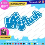 Flush Toilet Decal Sticker Vinyl Funny Tunning Turbo JDM Car Please Bathroom - Image 14