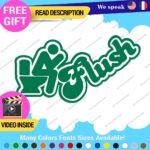 Flush Toilet Decal Sticker Vinyl Funny Tunning Turbo JDM Car Please Bathroom - Image 16