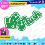 Flush Toilet Decal Sticker Vinyl Funny Tunning Turbo JDM Car Please Bathroom - Image 17