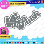 Flush Toilet Decal Sticker Vinyl Funny Tunning Turbo JDM Car Please Bathroom - Image 19