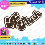 Flush Toilet Decal Sticker Vinyl Funny Tunning Turbo JDM Car Please Bathroom - Image 20