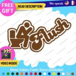 Flush Toilet Decal Sticker Vinyl Funny Tunning Turbo JDM Car Please Bathroom - Image 24