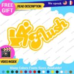 Flush Toilet Decal Sticker Vinyl Funny Tunning Turbo JDM Car Please Bathroom - Image 4