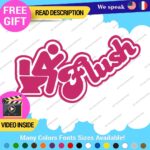 Flush Toilet Decal Sticker Vinyl Funny Tunning Turbo JDM Car Please Bathroom - Image 9