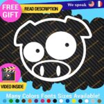 Pig Pink Stickers Vinyl Decals Animal JDM Car Bumper