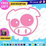Pig Pink Stickers Vinyl Decals Animal JDM Car Bumper - Image 8